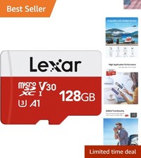128GB Micro SD Card, microSDXC UHS-I Flash Memory Card with Adapter - Up to 1...