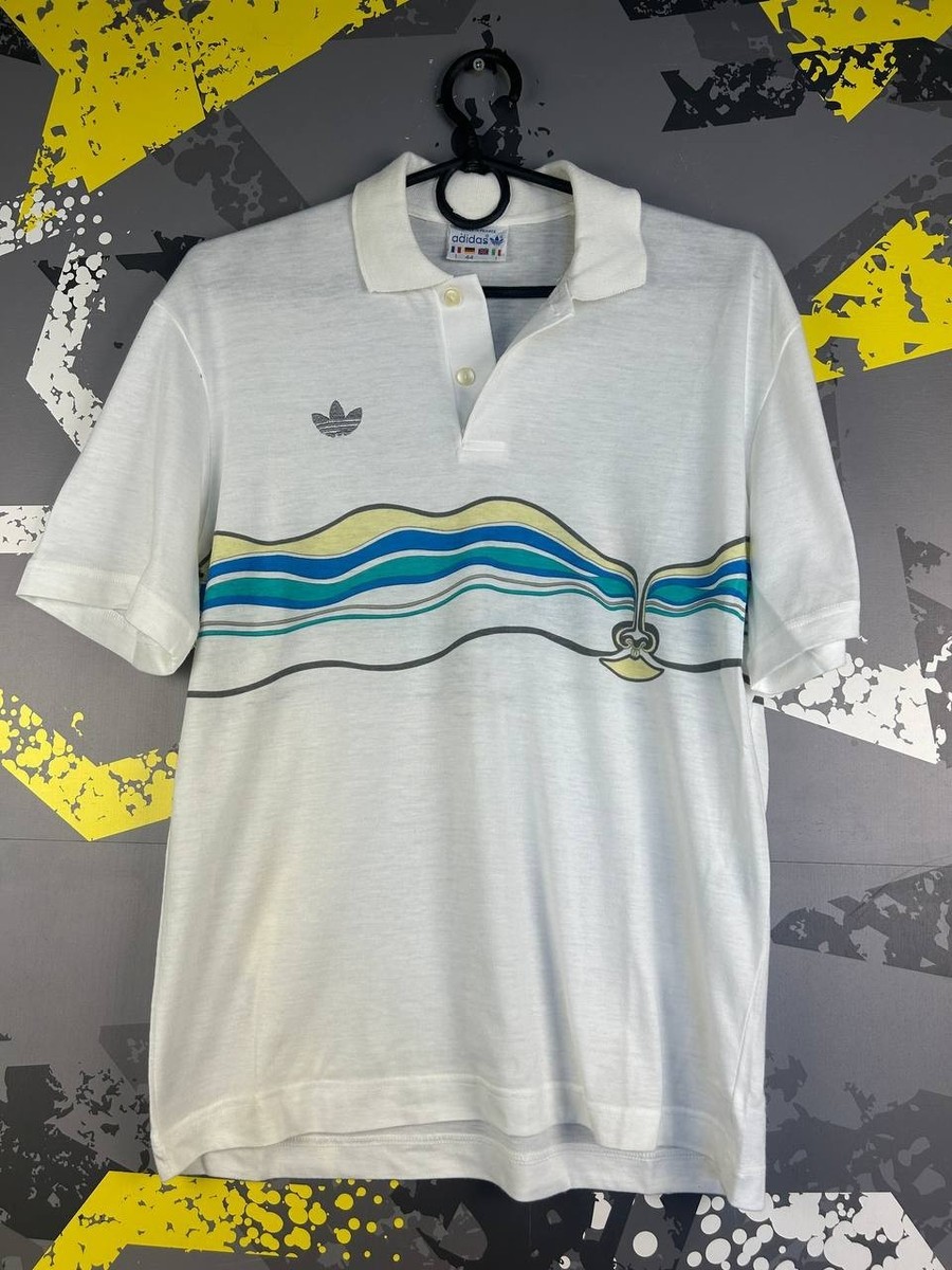Adidas Made In France Vintage Jersey Tennis Polo Shirt 80s 90s