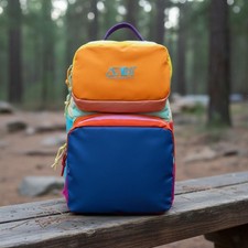 Sac à Dos Léger Bicolore Polyvalent Sac à Dos Étudiant Bretelles Réglables