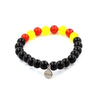 Mineralien Und Steine PréCieuses. Armband Catalan Perlen Schwarzer Achat + Jau
