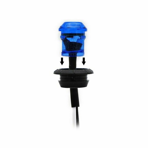 10x Round 3/4" Blue LED Clearance Marker Bullet Auto Truck Trailer Lights Lamp - Picture 5 of 12