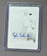 2022 Panini Elite Extra Edition Tyler Schweitzer RC Auto 1/1 Printing Plate