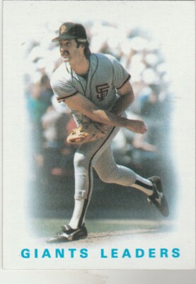 FREE SHIPPING-MINT-1986 Topps #516 Giants Leaders MINTON PLUS BONUS CARDS