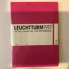 NEW Leuchtturm1917 PINK Ruled Slim Notebook Journal 9 X 12”