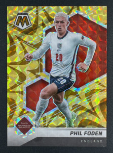 2021-22 Panini Mosaic FIFA Road To World Cup Phil Foden Reactive Gold #39