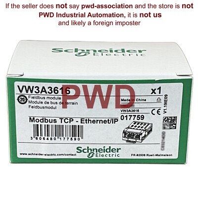 NIB Schneider Electric VW3A3616 Modbus TCP - Ethernet/IP Communication Module