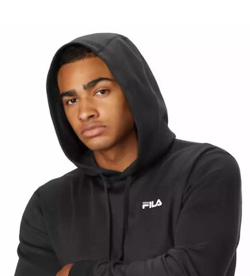Hot fila men's black hoodie New Arrivals