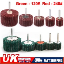 5X 120/240# Flap Sanding Wheel Fiber Abrasive Metal Polishing Grinding 6mm Shank