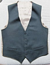 Men's Dressy Green Vest: Size Large, 5 Matching Buttons, 2 Pockets   2394 