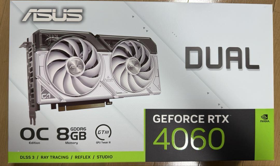 ASUS Dual GeForce RTX 8GB GDDR6 4060 Ti White OC Edition Graphics