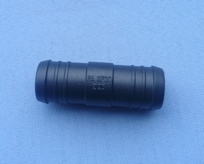 4x Schlauchverbinder RGV 10 Mm 10 Mm Connector 61mm Gerader Schwarz 83C