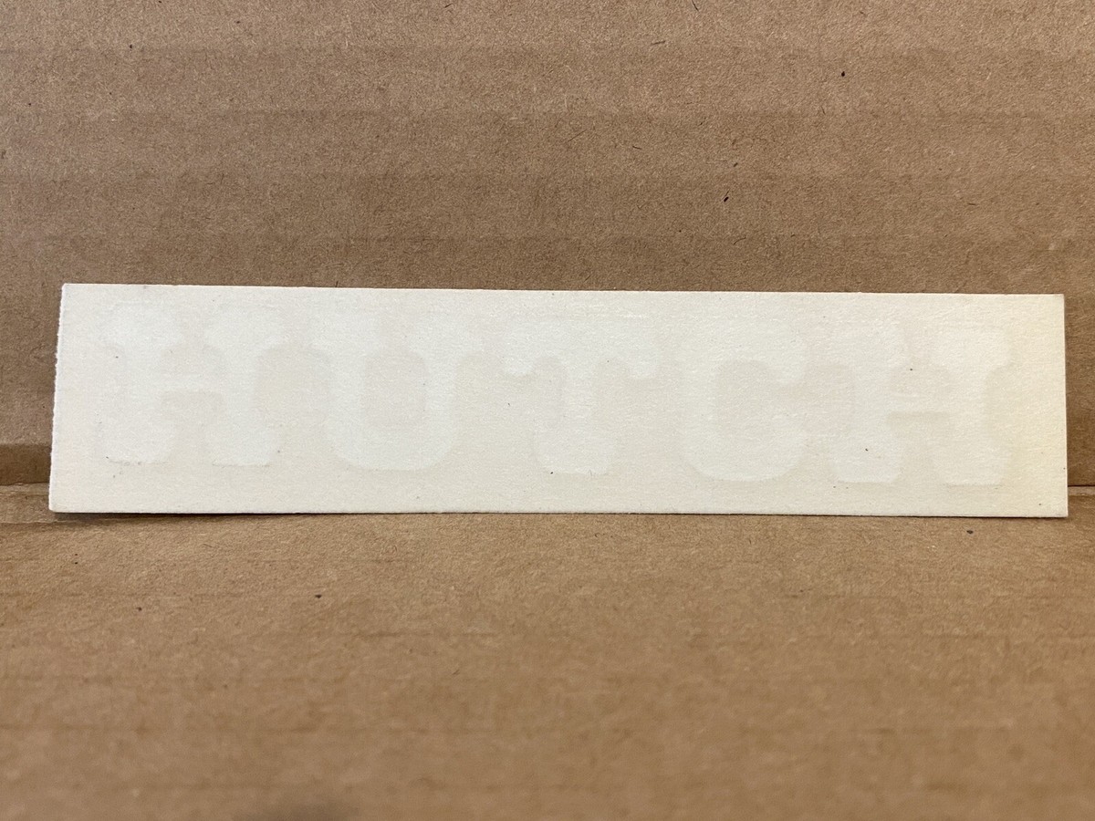 Hutch Vintage Bmx NOS Original Rub-On Decal White GT03431 | eBay