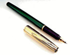 GREEN PARKER INSIGNIA CUSTOM 22K GOLD PLATED CAP ROLLERBALL PEN CASE 1990'S USA — photo 9