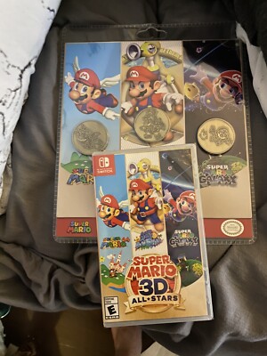 Super Mario 3D All-Stars Plus collectible Coin Set (BOTH ITEMS DISCONTINUED)