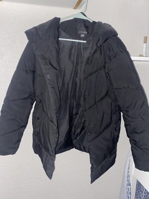 Black Winter Jacket Used Size S (oversized)