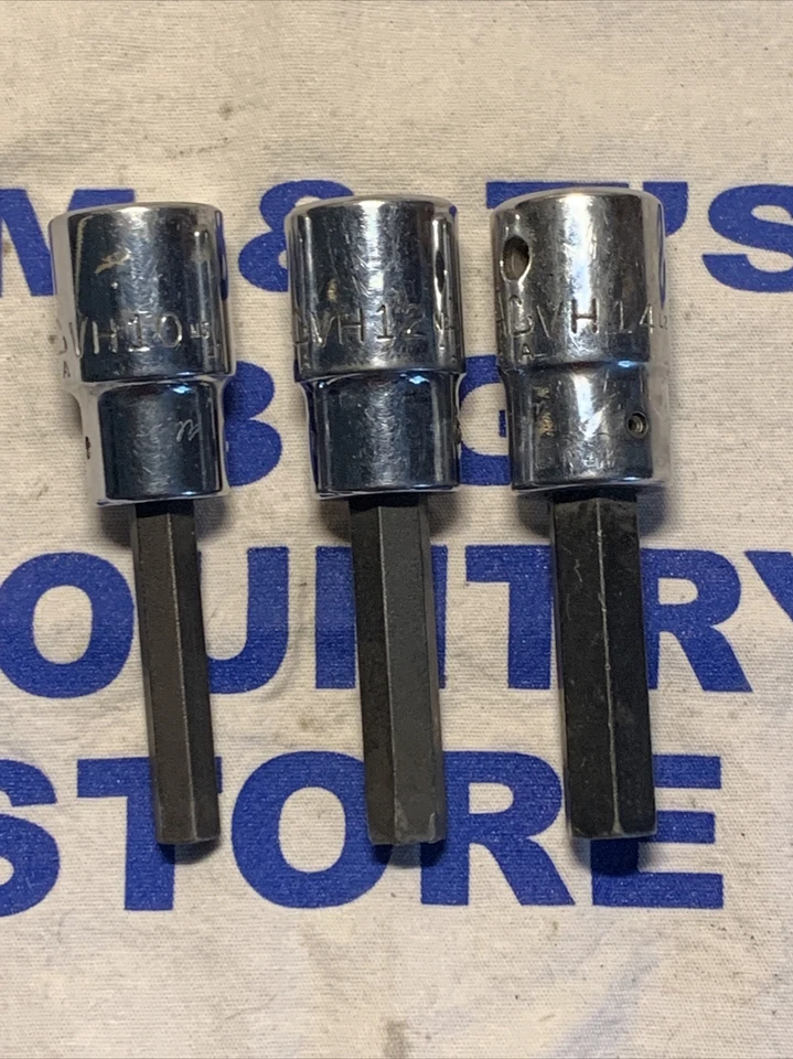 Mac Tools EE. UU. 1/2" Unidad 3 piezas Juego de controladores de brocas hexagonales VH10, VH12, VH14 Foto 4 de 4