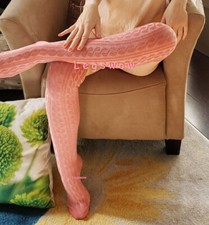 Cable Knit Over The Knee Socks Classic School Girl OTK Womens 14 Color Long Boot