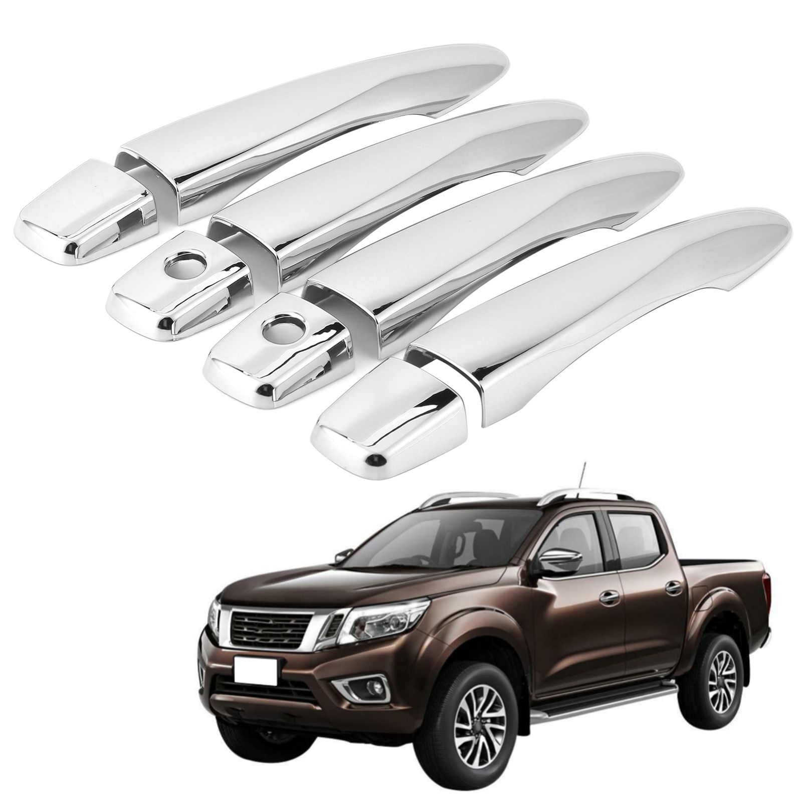 Car Door Handle Cover Trim Chrome Fit for Nissan Navara NP300 Frontier