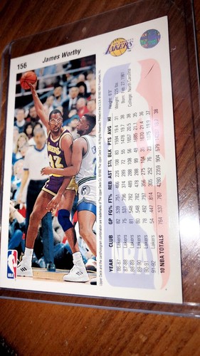 Original Los Angeles Lakers JAMES WORTHY ROOKIE CARD PSA CARD 156 YEAR 