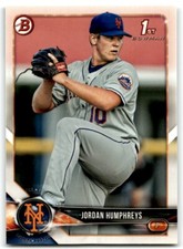 2018 BOWMAN PROSPECTS JORDAN HUMPHREYS NEW YORK METS #BP66