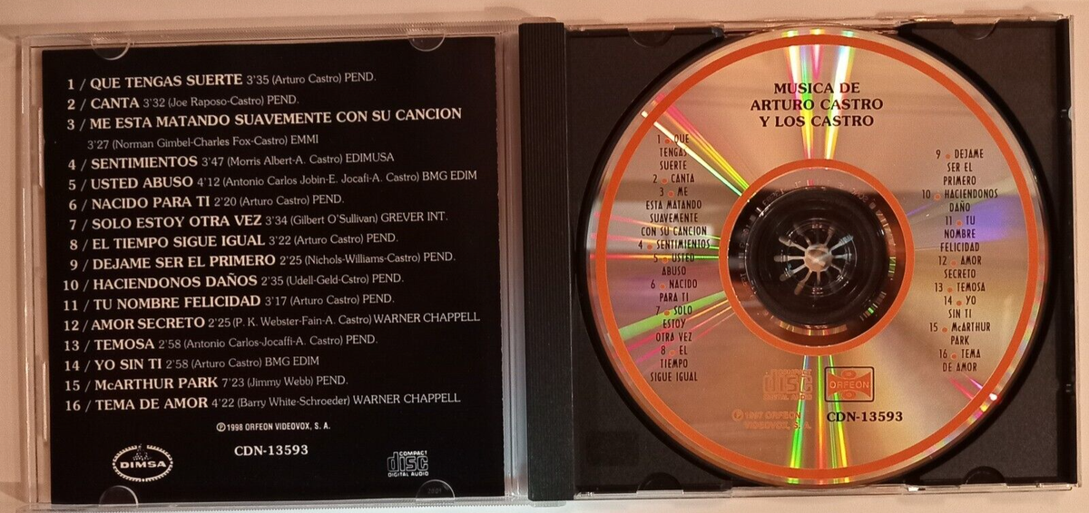 ARTURO CASTRO - MUSICA DE ARTURO CASTRO Y LOS CASTRO