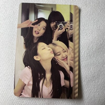 BLACKPINK Girls 7th Anni Edition Celeb K-pop Photo Card Girl Group Selfie Kissy