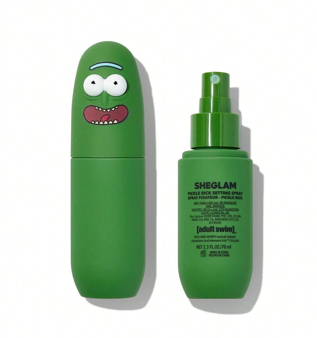 Sheglam X Rick And Morty PICKLE RICK Setting Spray Facial Mist Brand New In Box