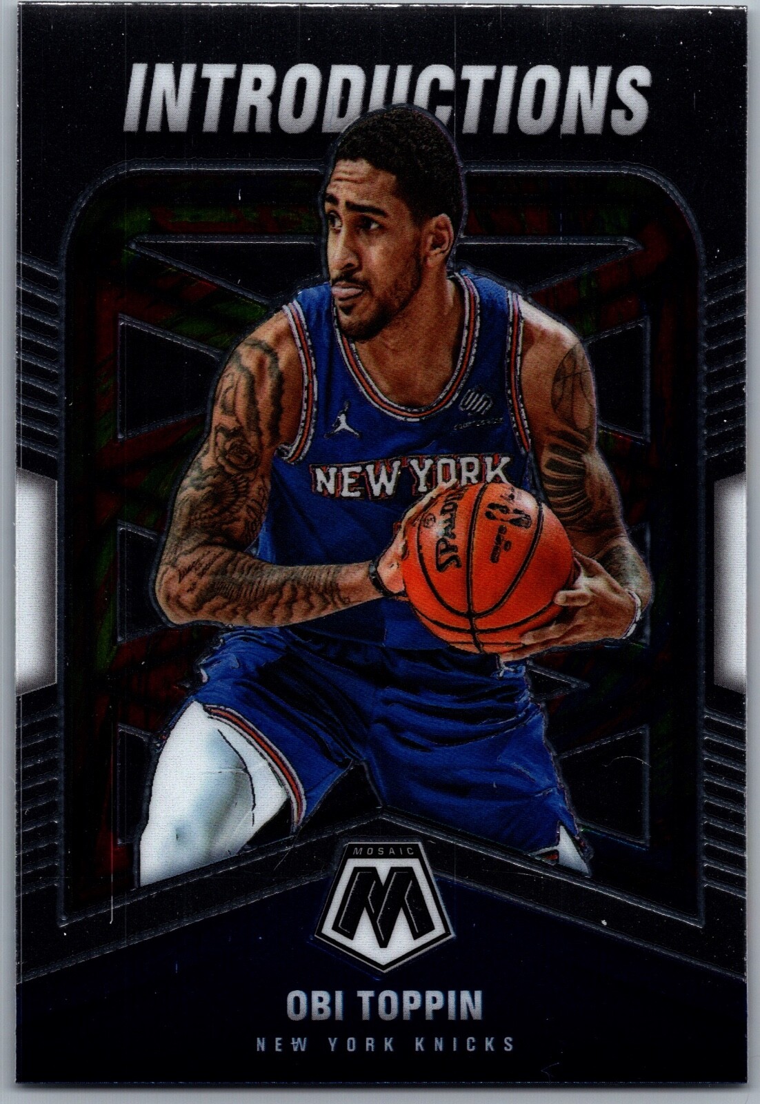 20-21 PANINI MOSAIC INTRODUCTIONS - OBI TOPPIN #6 NEW YORK KNICKS