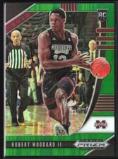 2020 Panini Prizm Draft Picks #63 Robert Woodard II Green Prizm RC