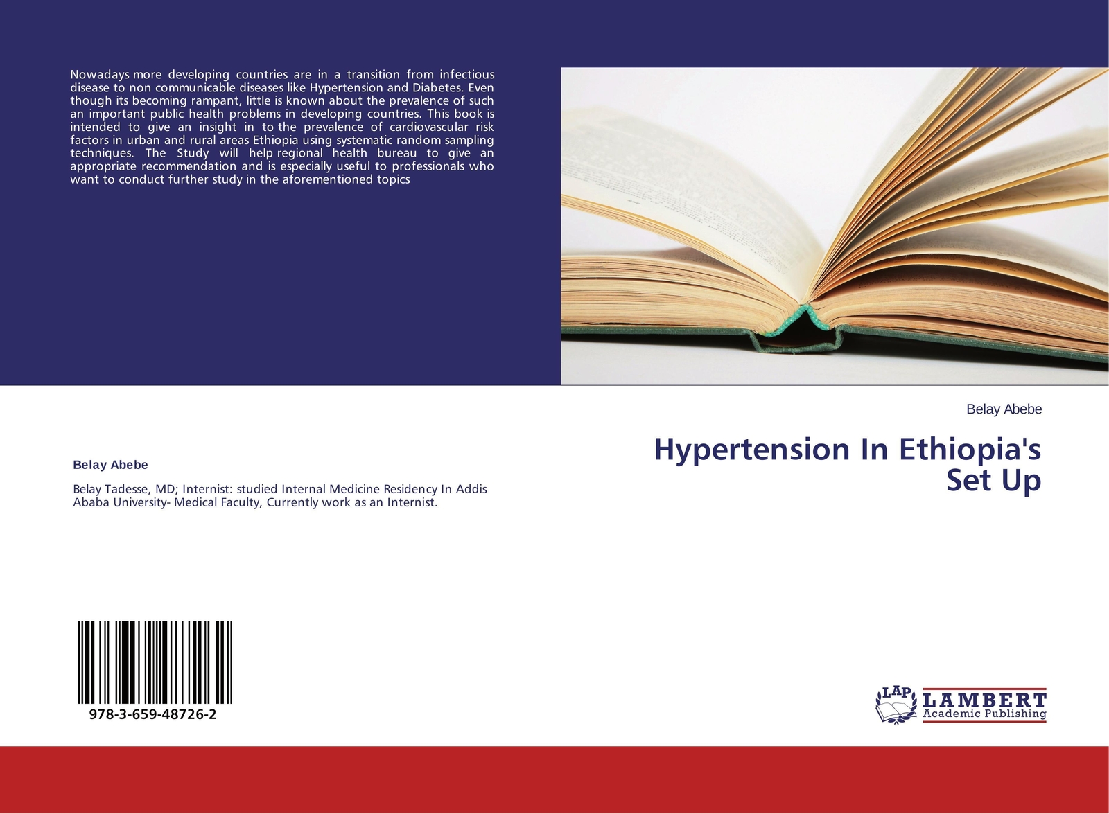 Thumbnail - Hypertension In Ethiopia's Set Up Belay Abebe Taschenbuch Paperback 56