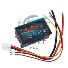 DC 100V 10A Voltmeter Ammeter Blue + Red LED Dual Digital Volt Amp Meter Gauge