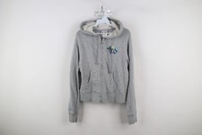 Vintage Y2K 2006 Walt Disney World Womens Medium Spell Out Full Zip Hoodie Gray