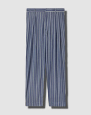 595 Teddy Vonranson Men's Blue Liam Straight Striped Pants Size 34