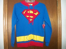 DC Comics Superman Body style Hoodie hooded NWT Small - XL