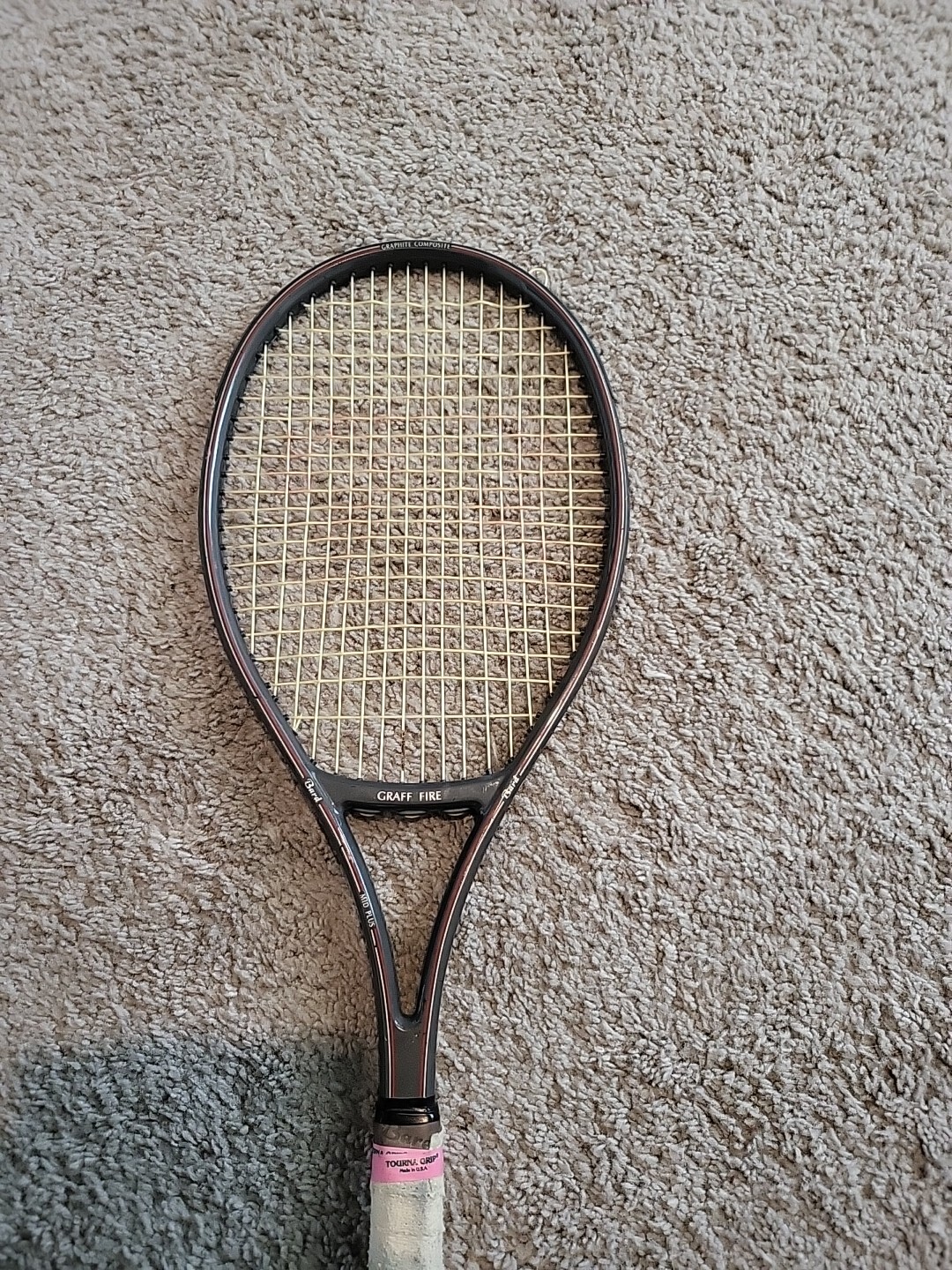 Bard Graff Fire Mid Plus Graphite Composite Tennis Racquet Grip 4 1/4 ...