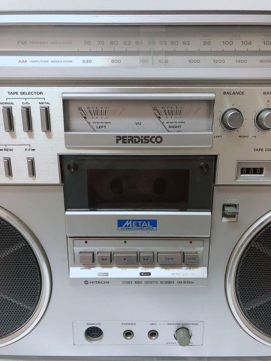 HITACHI  パディスコ TRK-8600RM HITACHI Boombox TRK-8600RM PERDISCO vintage Used As is Japan