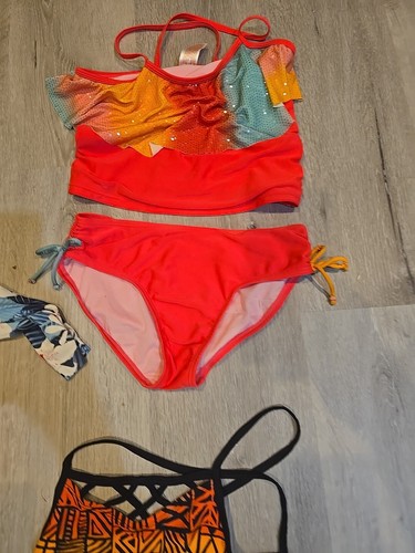 Girls Swimsuit Set Rashguard Size 7/8 - Picture 7 of 8