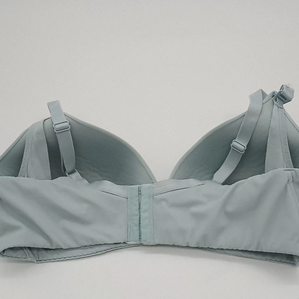 Sujetador de lactancia de maternidad para mujer 38D íntimo inalámbrico azul claro Foto 4 de 4