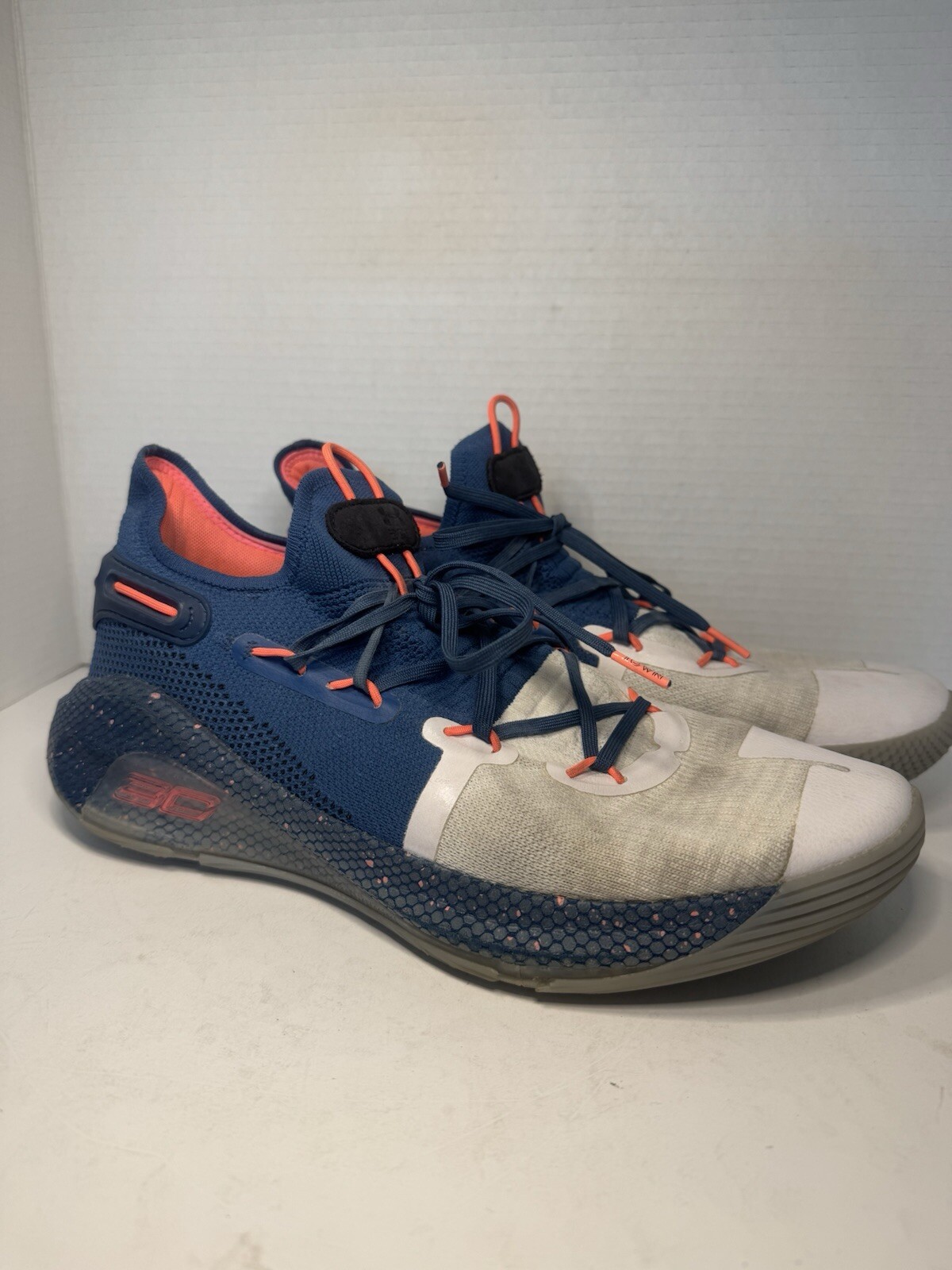 Under Armour Curry 6 Splash Party Blue Basketball Shoes Size 12.5