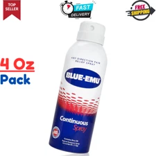 Blue Emu Pain Relief Spray for Muscle, Joint & Bruises Fast Drying Support, 4oz