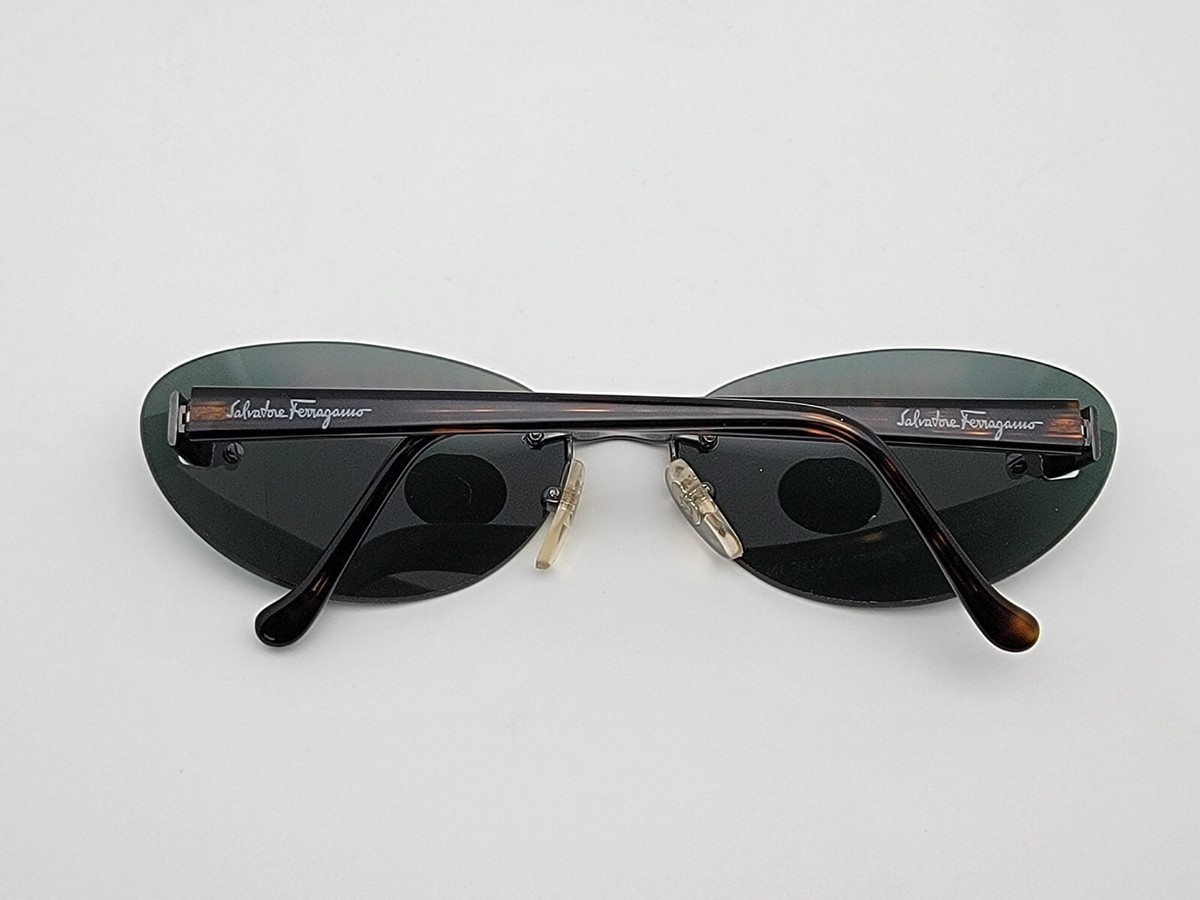 Salvatore Ferragamo 1014 512/71 Tortoise Frame Green Lens  display picture 2