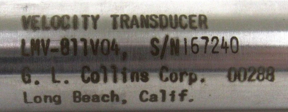 全新 GL COLLINS LMV-811V04 VELOCITY TRANSDUCER LMV811V04 — 第 4/4 张图片