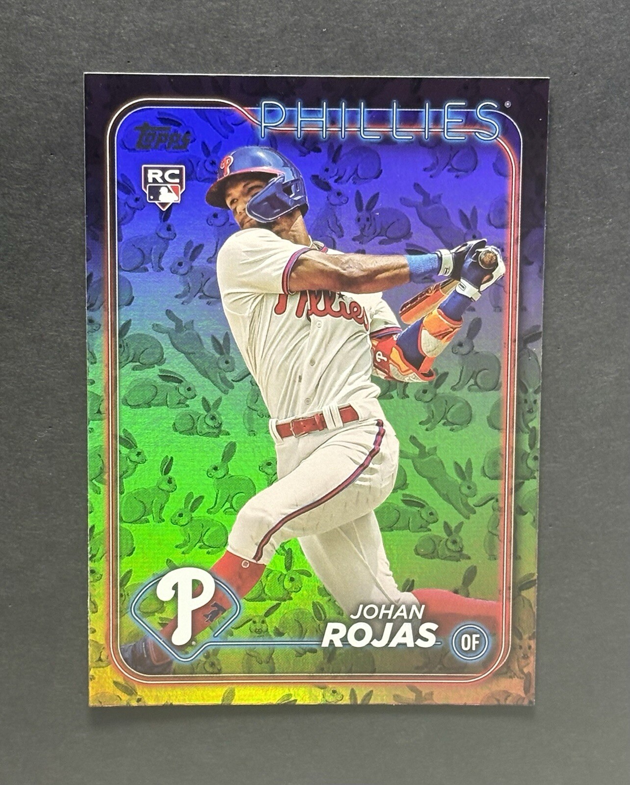 Johan Rojas 2024 TOPPS Series 1 RC Easter Rabbit Parallel SSP #209