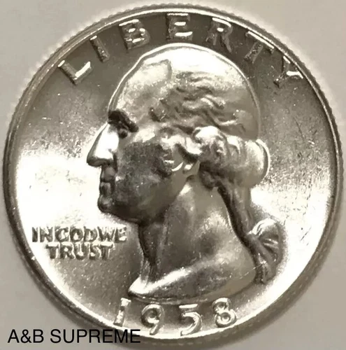 1958 Washington Quarter From OBW Roll Estate CHOICE-GEM Bu Unc. 90% Silver