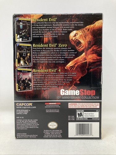 Resident Evil 10th Anniversary Collection Player's Choice Gamecube Sealed - Picture 2 of 6