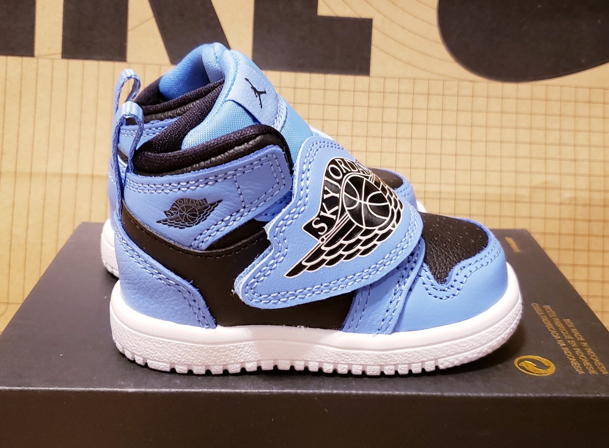 Size 4c Nike Sky Jordan 1 'Baby Blue' Kids Sneakers LIMITED
