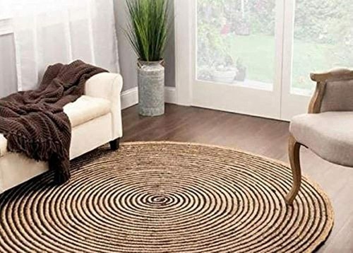 Tapis ovale en jute et coton Lounge Naturel - Balta Nevada