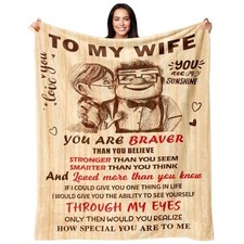 Gifts for Wife from Husband - Wedding Anniversary Birthday 50"x60" To My Wife