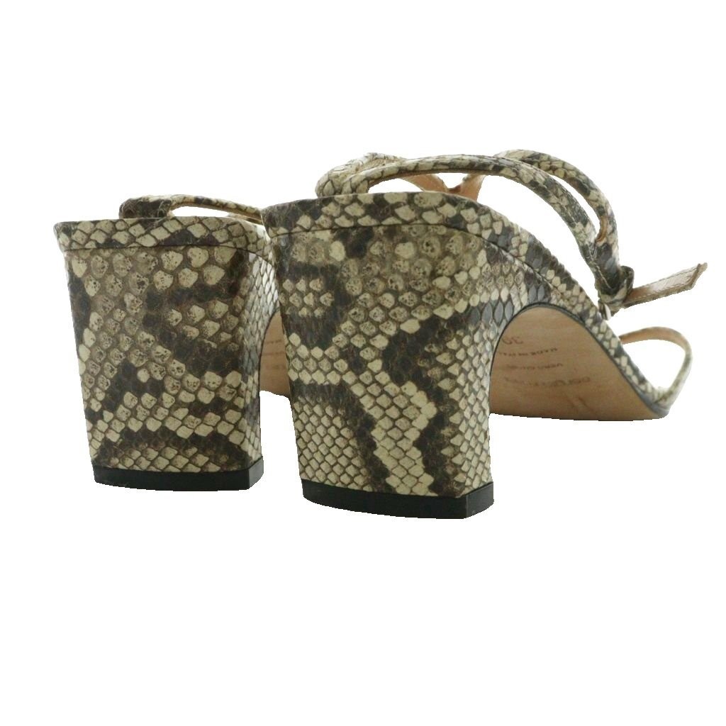 Sergio Rossi Sandals Python Pattern Ivory/Ss Os - image 5