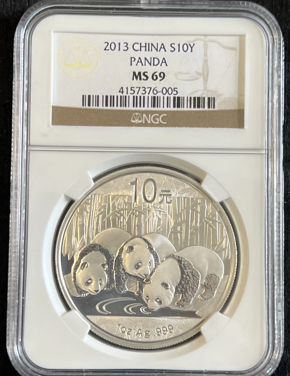 Chinese Panda MS 69 Graded 2013 Silver Bullion Coins for sale | eBay